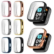 Capa Protetora De Silicone TPU Para Redmi Watch 6 5 Active 4 3 2 Lite / Poco Watch / Mi Watch Lite