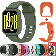 Pulseira De Silicone Com Moldura De Caixa , Acessórios De Para Redmi Watch 5 Active Lite