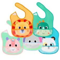 Babador Impermeável Bolso Pega Migalha Fechamento Ajustável Buba Zoo