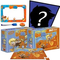 Kit Youtuber Lopers Jogos De Tabuleiro Jogo Da Memória + Quebra-Cabeça + Louca Mágica Com Poster Assinado