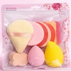 Kit sEsponjas de Maquiagem  –  para Base, Corretivo e Pó Compacto
