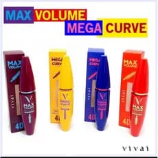 Máscara para Cílios 4D Mega Curve Max Volume – Alongamento e Curvatura-vivai