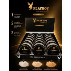 Pó translúcido playboy photo microfinish- Efeito mate profissional + pele perfeita