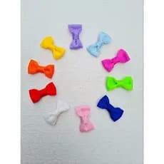 Kit com 10 Lacinhos: Laços de Cabelo com Velcro Fecho de Contato para Bebês RN de 0 a 2 Anos.