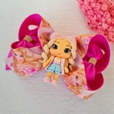 Laço de Cabelo Grande com Biscuit e Bico de Pato. Modelos exclusivos, lindos e confortáveis.
