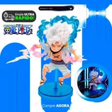 Action Figure Luffy Gear 5 Nika 10cm One Piece REALISTA e EXCLUSIVO Boneco de ação premium realista