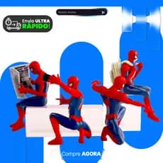 Boneco do Homem Aranha 8cm Action figures Spider Man Miniaturas Colecionáveis Bonecos de coleção