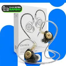 Fone KZ EDX PRO X Original Intra Auricular HiFi Com Fio Bass Stereo Monitor Gamer