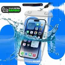 Kit 3 Capa Capinha Impermeável a Prova de Agua Celular universal resistente Touch Capinha Chuva Mergulhador ip68