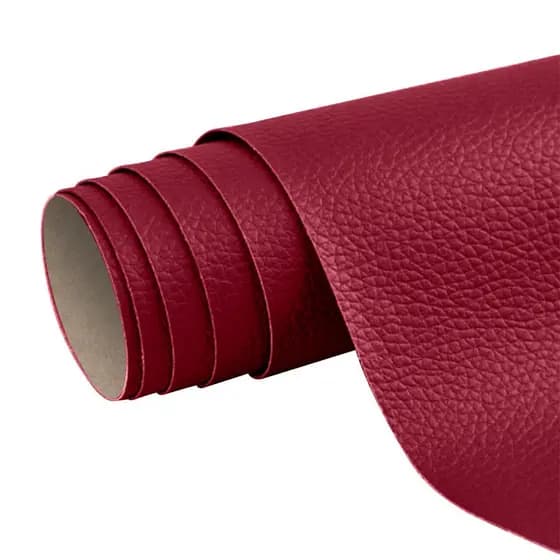Adesivo Revestimento Couro Sintetico Vinho 50x137cm