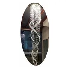 Lustre De Cristal Dna Para Pé Direito Duplo