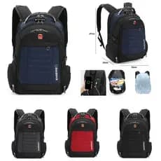 Mochila Notebook Antifurto Executiva Resistente Reflexiva C/ Saída Usb C/ Capa de Chuva