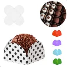 Forminha Pétala Porta Doces Brigadeiro Festas Eventos Em Geral -100 Un