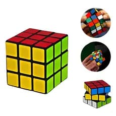 Cubo Mágico 6 Cores Brinquedo Puzzle Cubo Infantil Clássico- 01 Unidade