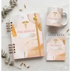 Caderno Psicanálise Personalizado com Nome | A5, Universitário ou Kit Completo