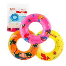 Boia Circular Colorida Redonda Inflável Praia Piscina Acampamentos Verão Parques Adulto Crianças Infantil 60cm - Sortida