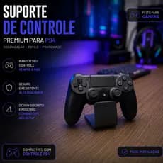 SUPORTE PARA CONTROLE PS4 APOIO DE MESA | ORGANIZADOR GAMER DUALSHOCK | SETUP GAMER PS4 - PEQUENO