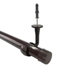 Kit Varão De Cortina 3,00m 28mm Suporte de Teto Varão Para Crtina De Teto Sala - Kit de Varão 3 Metros Pata Cortina De T