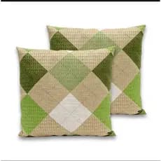 Kit 2 Capas De Almofadas Decorativa Tecido Pique Piquet Favinho Macio