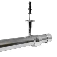 Kit Varão De Cortina 3,00m 28mm CromadoSuporte de Teto Varão Para Cortina De Teto Sala - Kit de Varã