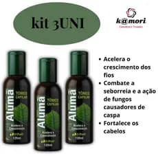 Kit -3uni- Tônico De Alumã Trihair - 120ml