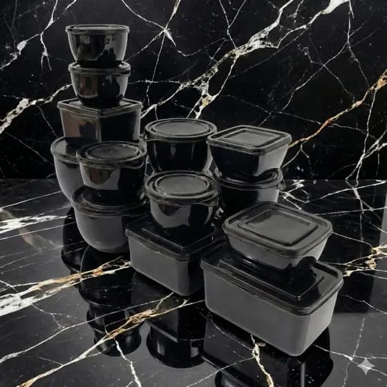 KIT 15 POTES PARA COZINHA VARIAVEIS