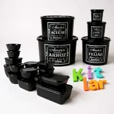 KIT LAR 15 POTES + MANTIMENTOS 5 PEÇAS