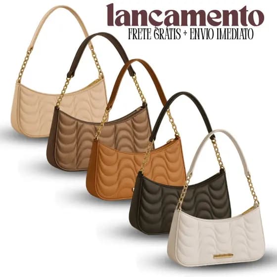 Bolsa Feminina De Ombro Meia Lua Tendência Fashion Blogueira Estilosa Barata Envio Imediato