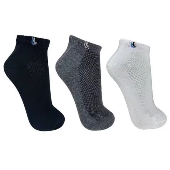 Kit 5 Pares Meias Soquete unissex Cano Curto sortidas
