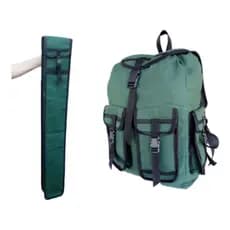 Kit Pescador Mochila 45litros + Porta varas 120.0cm em Lona reforçada