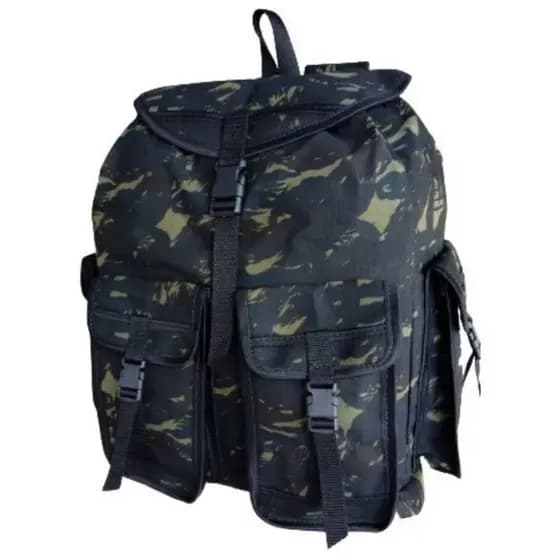Mochila em Lona Camuflado Militar 35litros Personalizada