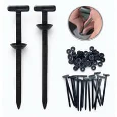 Kit Presilhas/ abraçadeiras Automotivas Universal Fixador de Carpete Forro Porta-Malas 25/50/100 Peças para choque