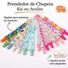 Prendedor De Chupeta Bebê Com Opção de Adaptador de Silicone Universal Mam Avent Nuk Nillo