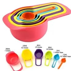 Kit Colheres Medidores 6 Peças Medidor Culinário Utensilios de Cozinha Medidor