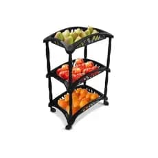 Fruteira de Chão 3  Andares Modular Organizador de Frutas Para Cozinha Organizador Manicure