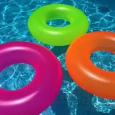 Boia Inflável de CINTURA Infantil Colorida Praia Piscina Verão Brinquedo 60cm Festa