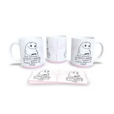 Caneca Sublimação Mãe + Chaveiro Coração Textura Tricô, M13 - Sara Presentes