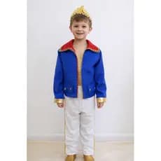 Fantasia de príncipe com a coroa infantil, roupas de príncipe infantil