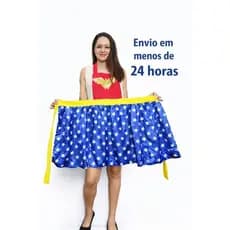 Avental da Mulher Maravilha, fantasia da mulher maravilha, avental para professora