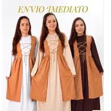 Fantasia Medieval, Roupa de Época Estilo Camponesa, Roupas Medievais, Roupas Hebraicas, Roupa de Plebeia