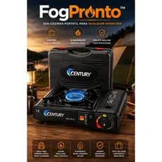 Fogareiro Portátil Compacto Gas      FogoPronto™   Camp  Leve, portátil e pronto para qualquer aventura.