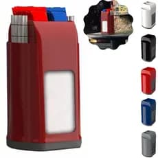 Kit 4 Porta Guardanapo Mesa Canudo Sachê Multiuso Organizador Suporte Papel Lanchonete Triutil