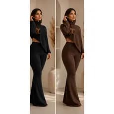 Conjunto Canelado 3D Flare Elegante