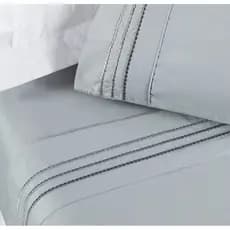 Jogo de Lençol Queen Jogo de Cama Queen Allegra  Micropercal 200 Fios Toque Macio