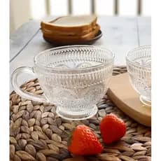 Kit 6 Xícaras de Vidro 220ml Dumiat Sem Pires Ideal Café Chá Envio Rápido