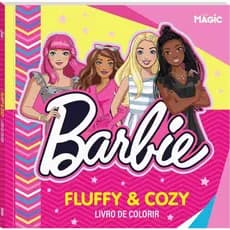 Livro de Colorir Infantil Barbie Fluffy and Cozy Editora Magic