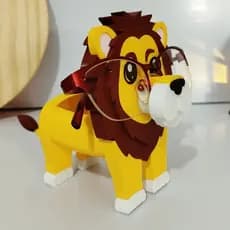 Suporte para Óculos em Formato de Leão Porta Óculos Decorativo e Divertido