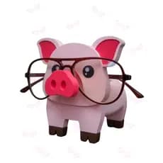 Suporte para óculos - Impressão 3D Porquinho porta-óculos fofinho