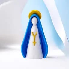 Escultura Nossa Senhora Decoração Católica/Presente de Fé