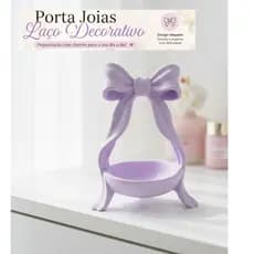 Porta Joias Laço Decorativo/ Organizador de Bijuterias Delicado Presente Feminino